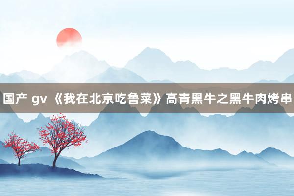 国产 gv 《我在北京吃鲁菜》高青黑牛之黑牛肉烤串