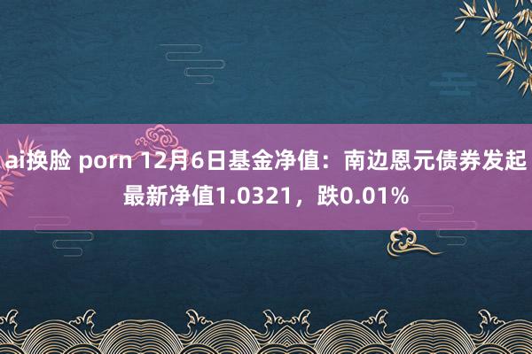 ai换脸 porn 12月6日基金净值：南边恩元债券发起最新净值1.0321，跌0.01%