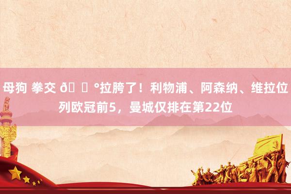母狗 拳交 😰拉胯了！利物浦、阿森纳、维拉位列欧冠前5，曼城仅排在第22位