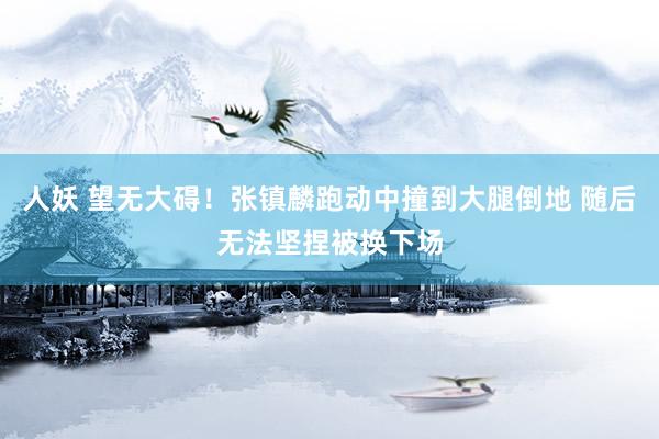 人妖 望无大碍！张镇麟跑动中撞到大腿倒地 随后无法坚捏被换下场