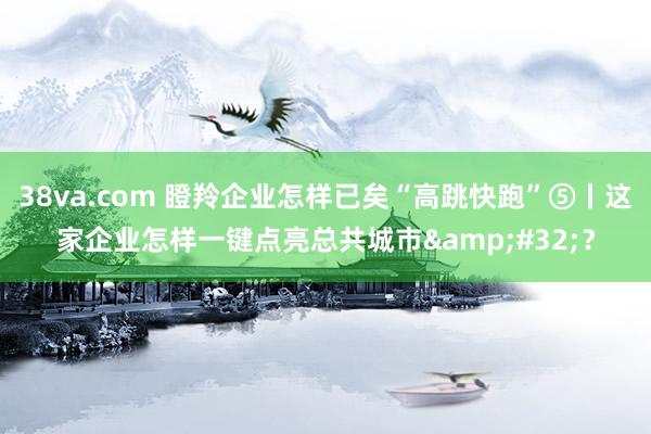 38va.com 瞪羚企业怎样已矣“高跳快跑”⑤丨这家企业怎样一键点亮总共城市&#32;？