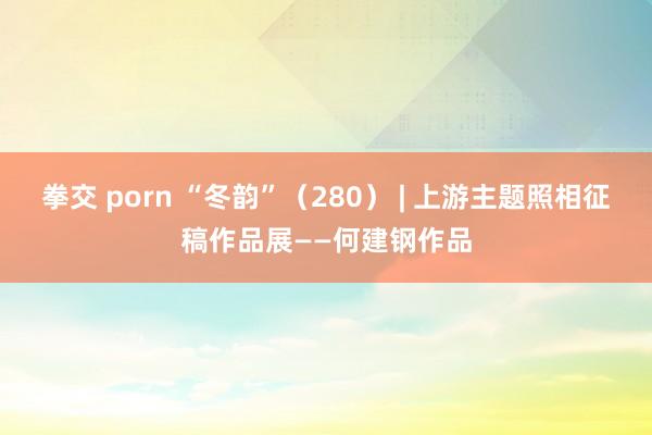拳交 porn “冬韵”（280） | 上游主题照相征稿作品展——何建钢作品