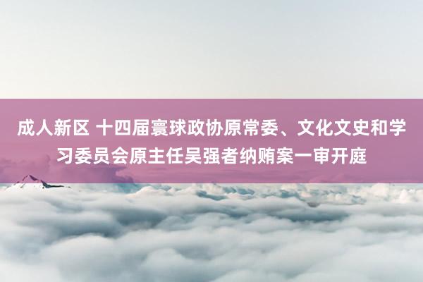 成人新区 十四届寰球政协原常委、文化文史和学习委员会原主任吴强者纳贿案一审开庭