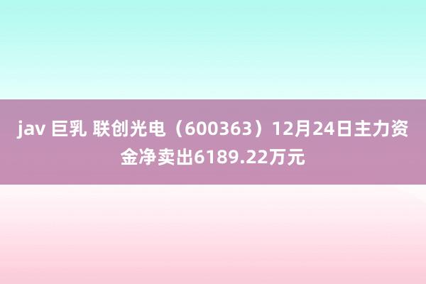 jav 巨乳 联创光电（600363）12月24日主力资金净卖出6189.22万元