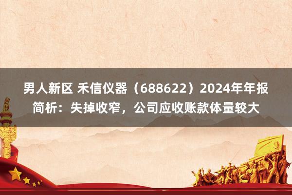 男人新区 禾信仪器（688622）2024年年报简析：失掉收窄，公司应收账款体量较大
