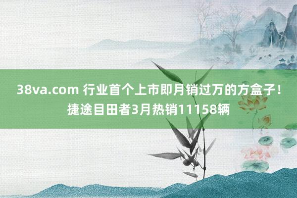 38va.com 行业首个上市即月销过万的方盒子！捷途目田者3月热销11158辆