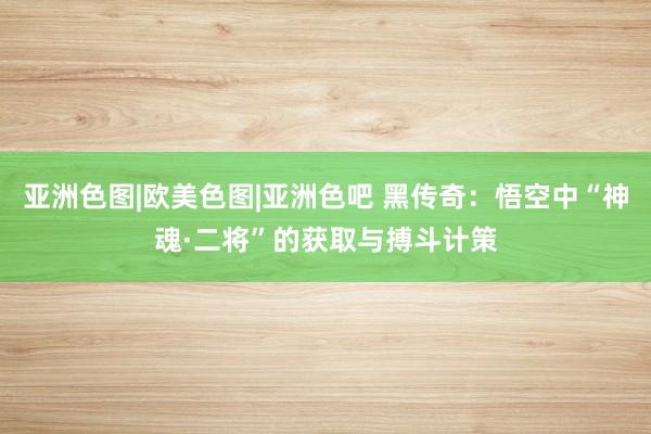 亚洲色图|欧美色图|亚洲色吧 黑传奇：悟空中“神魂·二将”的获取与搏斗计策